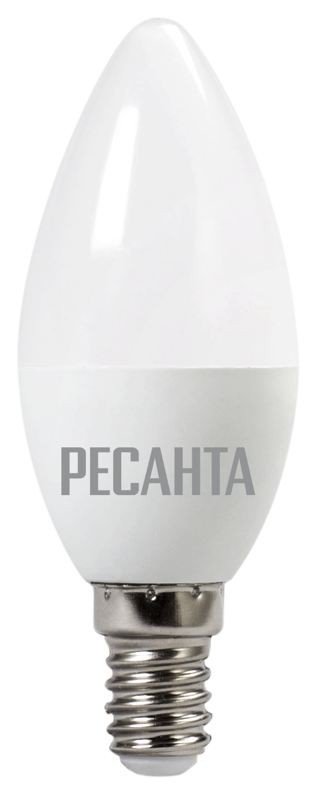 Лампа светодиодная РЕСАНТА LL-R-C37-5W-230-3K-E14